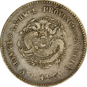 20 Fen - Guangxu Eight characters; type 2, China, 1901 reverse image