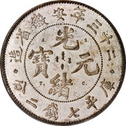 1 Yuan - Guangxu Eight characters; pattern obverse image