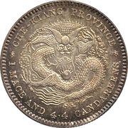 20 Fen - Guangxu Pattern, China, 1902 reverse image