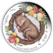 50 Cents - Elizabeth II 6th Portrait - Dreaming Down Under; Wombat, Australia, 2021 reverse image