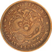 100 Cash - Guangxu Token coinage; copper, China, 1904 reverse image