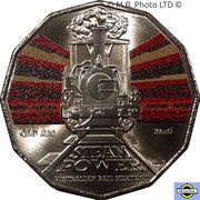50 cents - Elizabeth II 6th Portrait - Australian Railway Heritage - QLD, Australia, 2022 reverse image