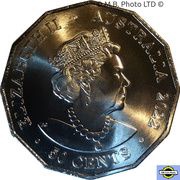 50 cents - Elizabeth II 6th Portrait - Australian Railway Heritage - VIC obverse image