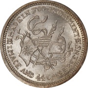 2 Jiao Type 2, China, 1923 reverse image