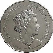 50 Cents - Elizabeth II 6th Portrait - Year of the Tiger obverse image