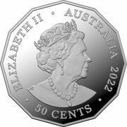50 Cents - Elizabeth II 6th Portrait - Tamworth Country Music Festival; Silver Proof obverse image