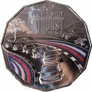 50 cents In the name of Elizabeth II; 6th Portrait - 60 Years Bathurst Great Race, Australia, 2023 reverse image