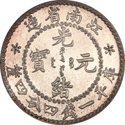 20 Fen - Guangxu Circled dragon obverse image