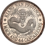 20 Fen - Guangxu Circled dragon, China, 1898 reverse image