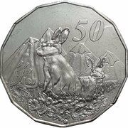 50 Cents - Elizabeth II Posthumous; 6th Portrait - Year of the Rabbit reverse image