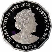 50 Cents In the name of Elizabeth II; 6th Portrait - Elizabeth Regina – Silver Proof obverse image
