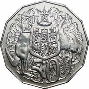 50 Cents In the name of Elizabeth II; 6th Portrait - Memorial Obverse, Australia, 2023 reverse image