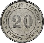 2 Jiao / 20 Cents, China, 1912-1924 reverse image