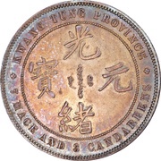1 Yuan - Guangxu 7 Mace and 3 Candareens obverse image