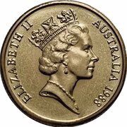 1 Dollar - Elizabeth II 3rd Portrait - First Fleet Bicentenary obverse image