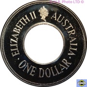 1 Dollar - Elizabeth II 3rd Portrait - The Holey Dollar obverse image