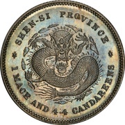 20 Fen - Guangxu Pattern, China, 1898 reverse image