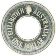 1 Dollar - Elizabeth II 3rd Portrait - The Holey Dollar obverse image