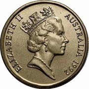1 Dollar - Elizabeth II 3rd Portrait - Barcelona Olympics obverse image