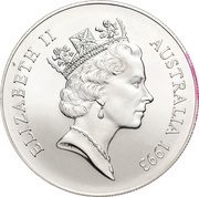 1 Dollar - Elizabeth II 3rd Portrait - Silver Kangaroo; Coin Master Pattern obverse image