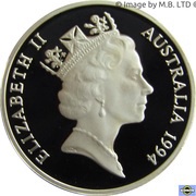 1 Dollar - Elizabeth II 3rd Portrait - Dollar Decade - Silver Proof obverse image