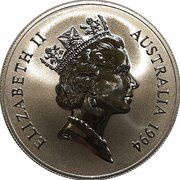 1 Dollar - Elizabeth II 3rd Portrait - Silver Kangaroo obverse image