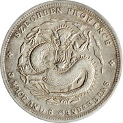 50 Fen - Xuantong, China, 1909-1911 reverse image