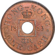 1 Cash - Victoria Trial Strike obverse image