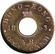 1 Cash - Victoria Trial Strike obverse image