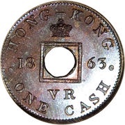 1 Cash - Victoria Trial Strike obverse image