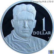 1 Dollar - Elizabeth II 4th Portrait - Howard Florey - Silver Proof, Australia, 1998 reverse image