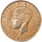 1 Cent - George VI obverse image