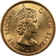 10 Cents - Elizabeth II 1st portrait; reeded edge obverse image