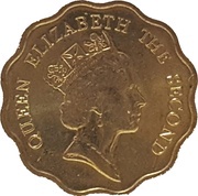 20 Cents - Elizabeth II 3rd portrait obverse image