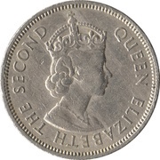 50 Cents - Elizabeth II 1st portrait obverse image
