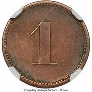 1 Pfennig - Wilhelm II, China, 1914 reverse image