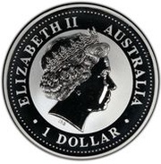 1 Dollar - Elizabeth II 4th Portrait - Australian Kookaburra - Georgia Privy obverse image