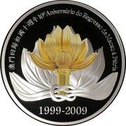 100 Patacas Return of Macau to China reverse image