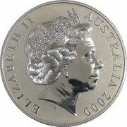 1 Dollar - Elizabeth II 4th Portrait - Silver Kangaroo obverse image