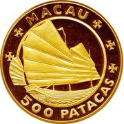 500 Patacas 35th Anniv. Grand Prix obverse image
