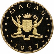 1000 Patacas Year of the Rabbit obverse image