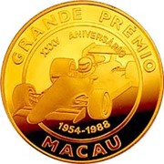 10 000 Patacas 35th Anniv. Grand Prix, China, 1988 reverse image