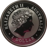 1 Dollar - Elizabeth II 4th Portrait - Australian Kookaburra - Maryland Privy obverse image