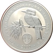 1 Dollar - Elizabeth II 4th Portrait - Australian Kookaburra - Maryland Privy, Australia, 2000 reverse image