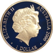 1 Dollar - Elizabeth II 4th Portrait - 2000 Paralympic Celebration Coin obverse image