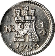 ¼ Real "Cuartillo" - Carlos IV reverse image