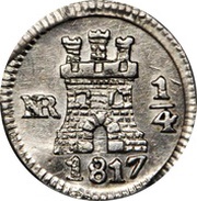 ¼ Real "Cuartillo" - Fernando VII reverse image
