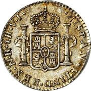 1 Real - Carlos III, Colombia, 1772-1784 reverse image