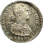 1 Real - Fernando VII Portrait of Carlos IV obverse image
