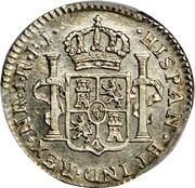 1 Real - Fernando VII Portrait of Carlos IV, Colombia, 1810-1819 reverse image